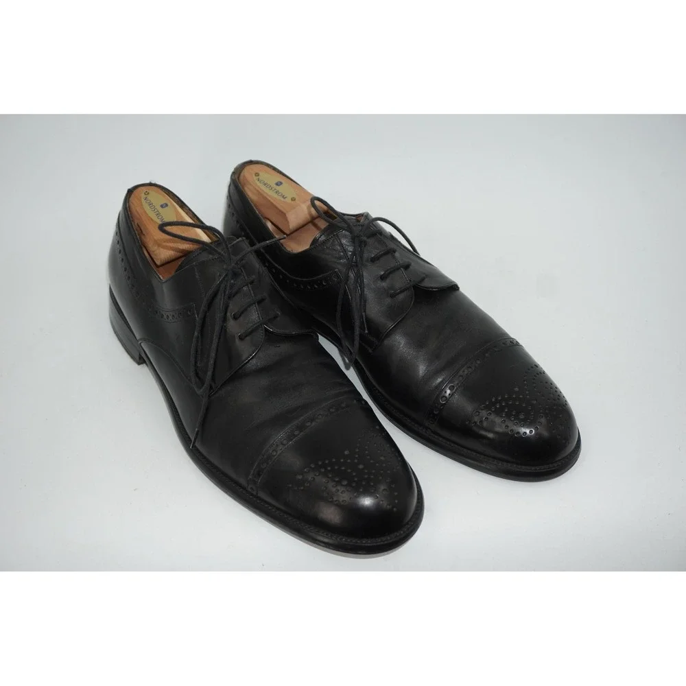 Mezlan Shoes‎ Men's Size 12 Black Quinto Cap Toe Oxford Dress Leather Formal